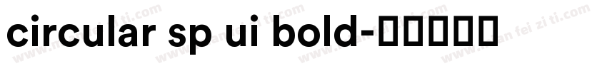 circular sp ui bold字体转换